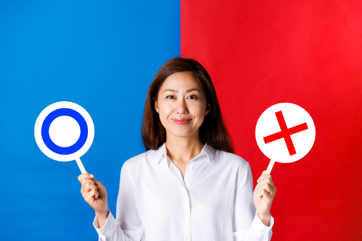 成人の歯並び矯正が適している人と適していない人について説明するイメージ