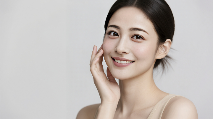 白い歯を見せて笑う女性