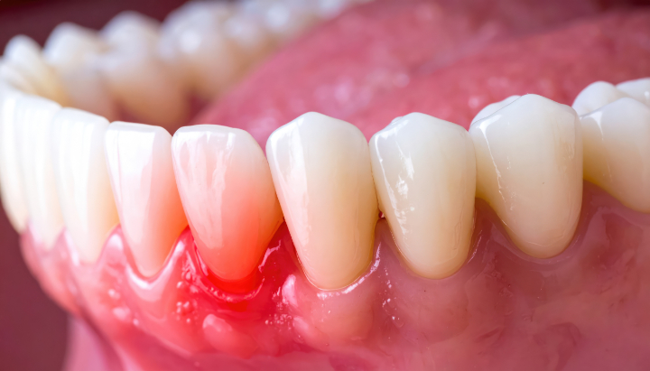 歯周病になって腫れた歯茎