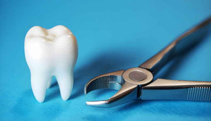 親知らずと抜歯器具