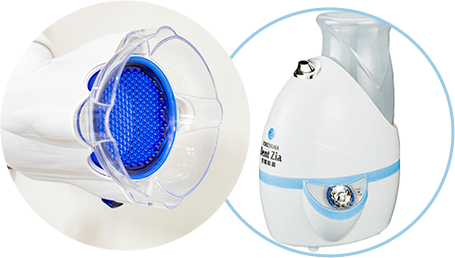 口腔外バキュームと超音波噴霧器デントジア